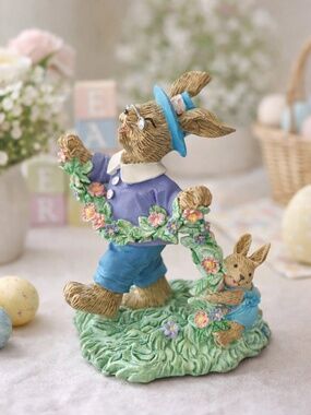 Mervyn’s Rare Easter Bunny Figurine Rabbit Peter Style Vintage